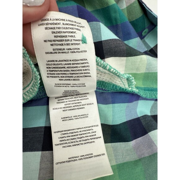 Columbia Super Bonehead PFG Dress MEDIUM Plaid Sleeveless 1/2 Button Down - Picture 13 of 16